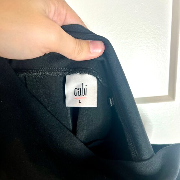 CAbi Style #4695 Chilling Black Pull On Tapered Leg Pants Classic Size Large - Picture 4 of 5